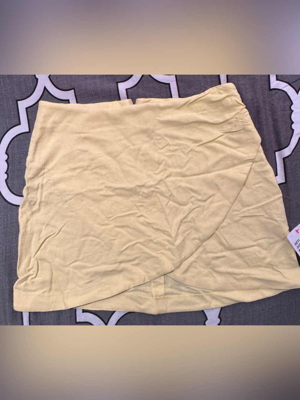 ASOS soft yellow skirt